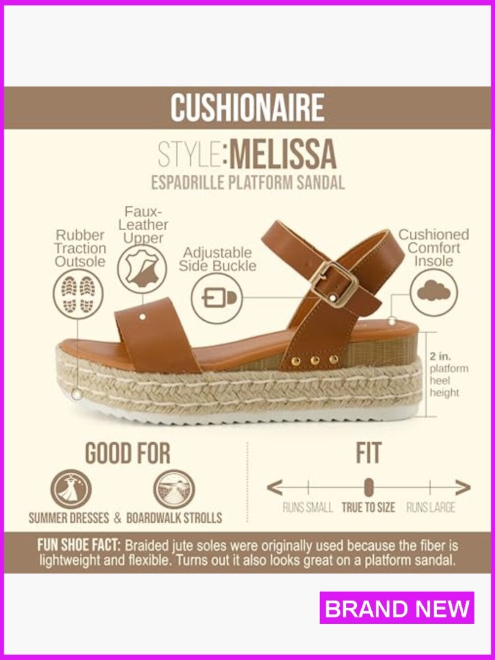 Espadrille Platform Sandals Wedge Heel Adjustable Ankle Strap Memory Foam - Picture 4 of 7